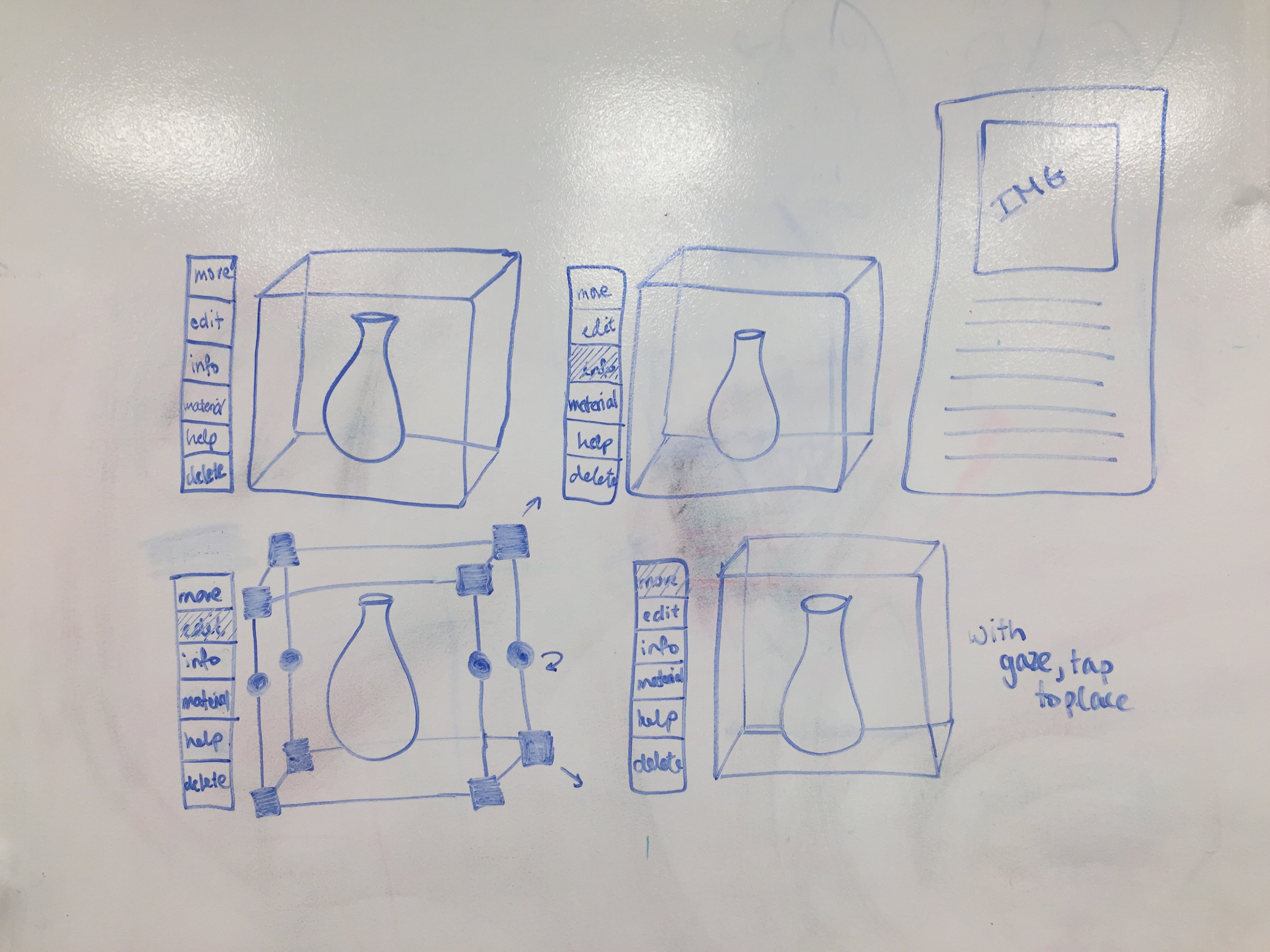 Image of Holographic app sketch